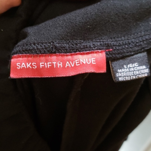 Saks Fifth Ave. stretchy velvet leggings - Picture 6 of 7